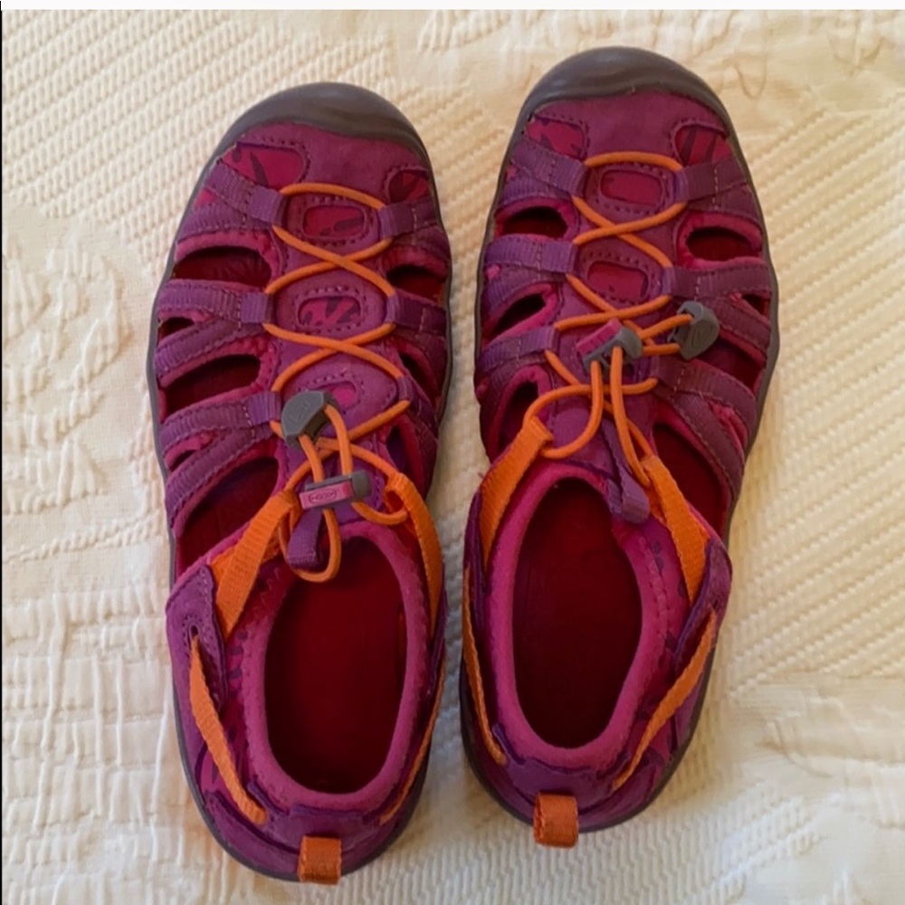Keens shoes, little girl (1), , pink and orange